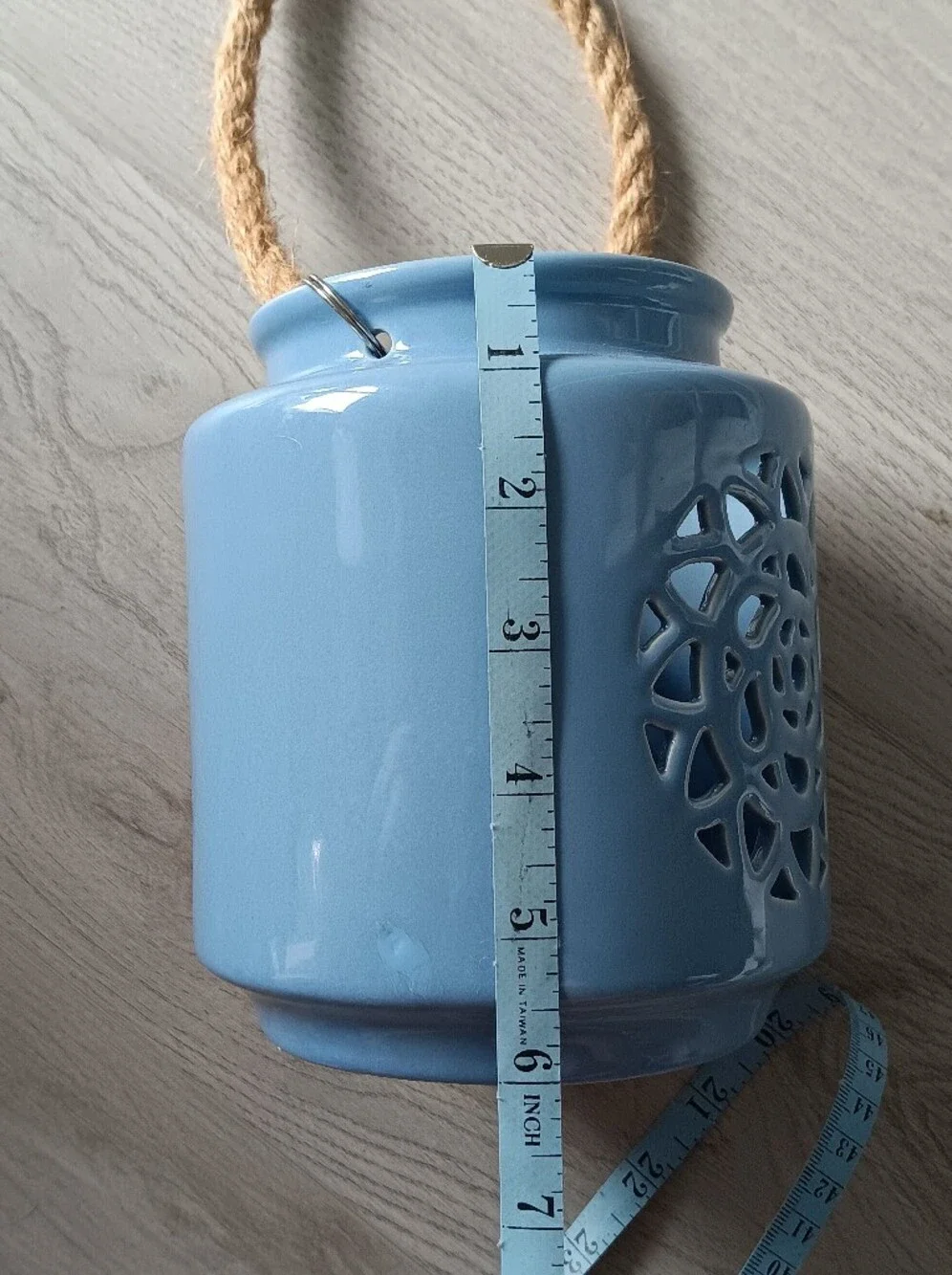 Outdoor Patio Candle Holder Lantern Ceramic 6